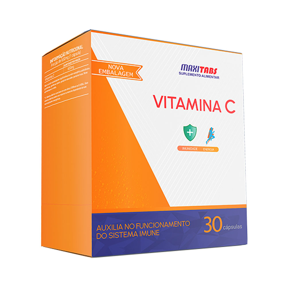 Maxitabs Vitamina C com 30 Cápsulas